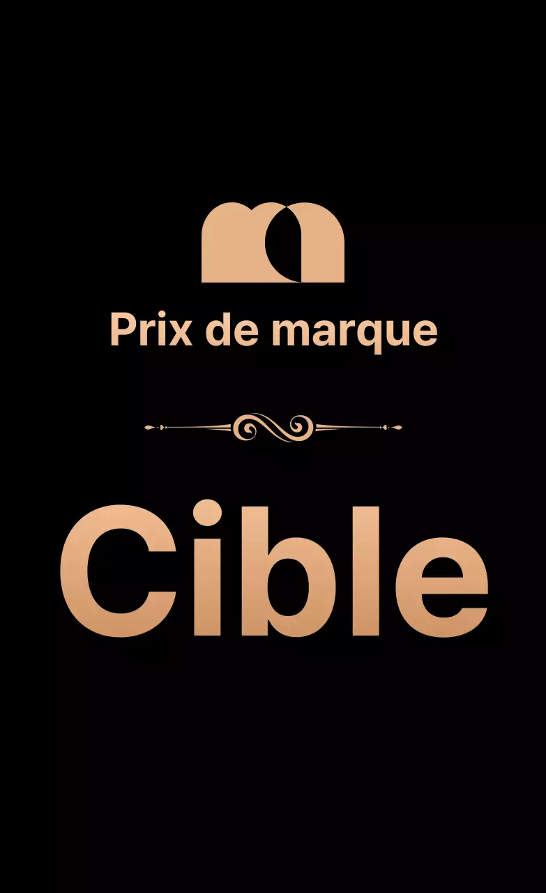 Faites la promotion de vos prix avec un logo et un texte en or et noir