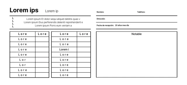Plantilla de recibo de lavandería limpia y elegante