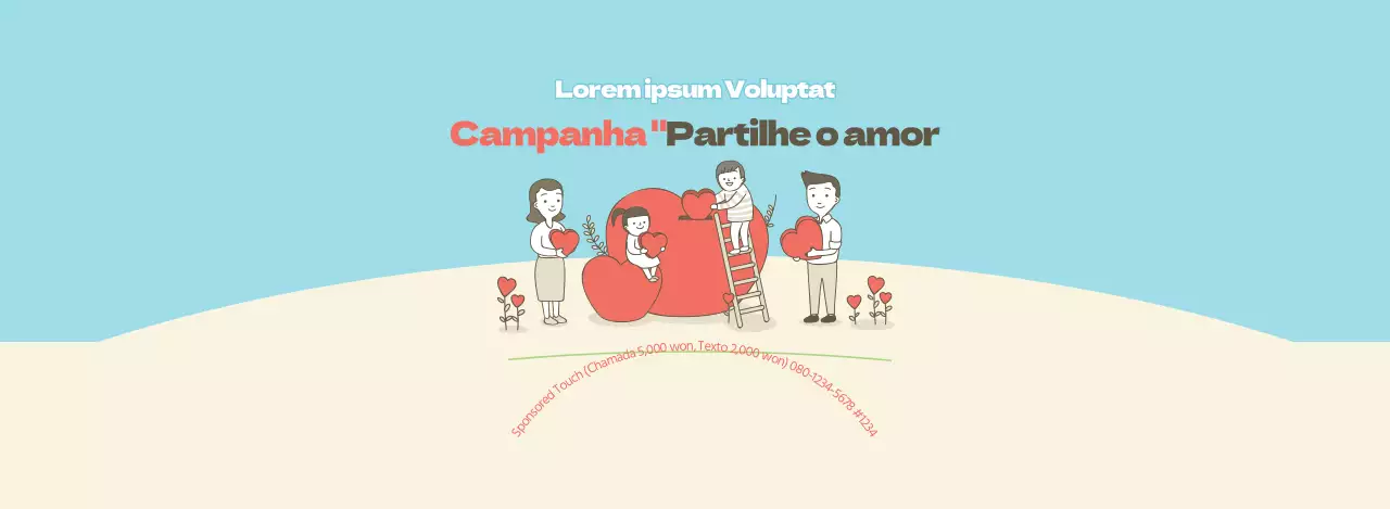 Vermelho, azul e bege para o bairro