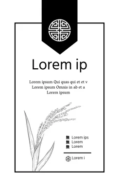 Ilustración en blanco etiquetas alimentarias tradicionales limpias