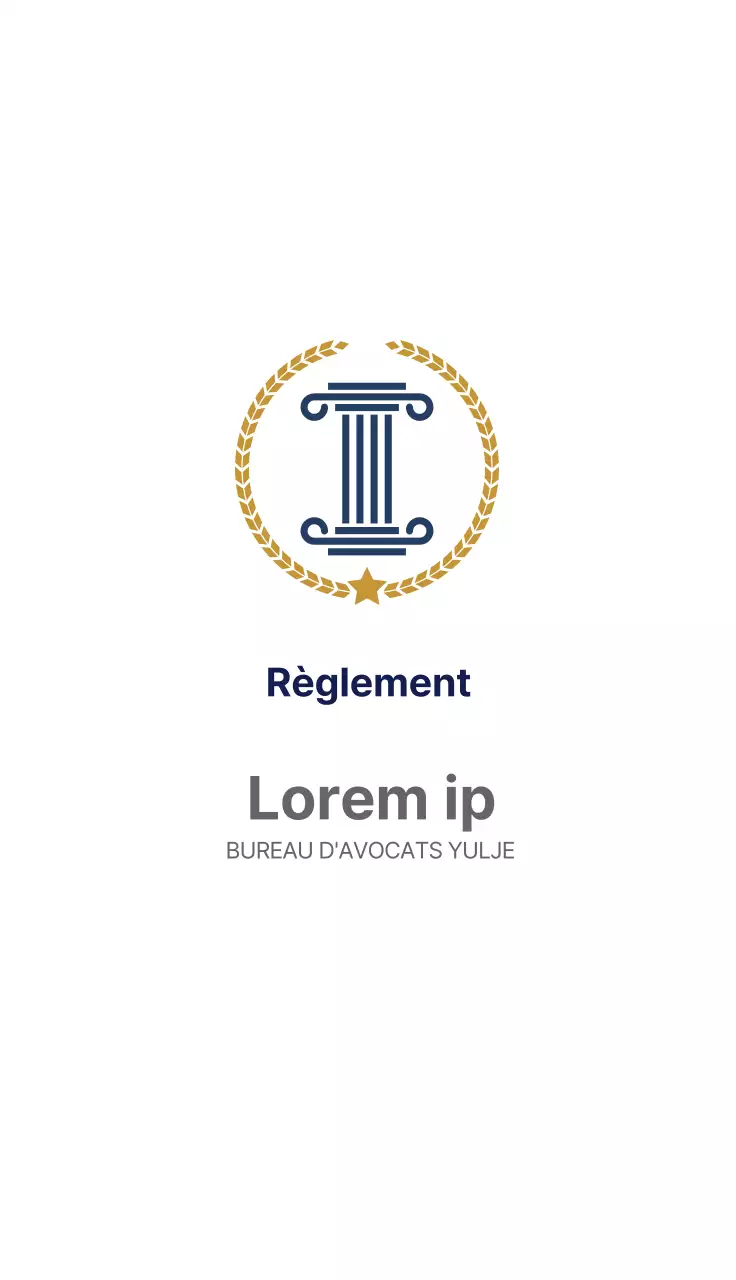 Logo bleu cabinet d'avocats propre