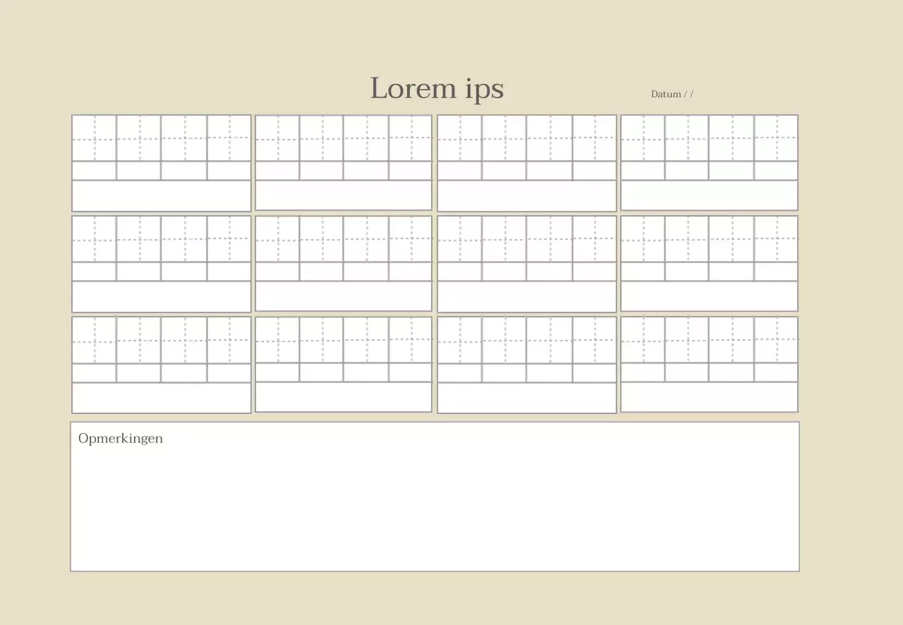Beige lijn eenvoudig kanji woordenboek