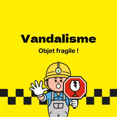 Autocollant contre le vandalisme