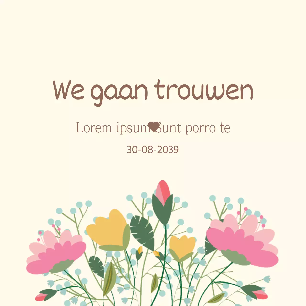 We gaan trouwen