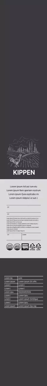 Zwarte vintage illustratie kippenborstvlees