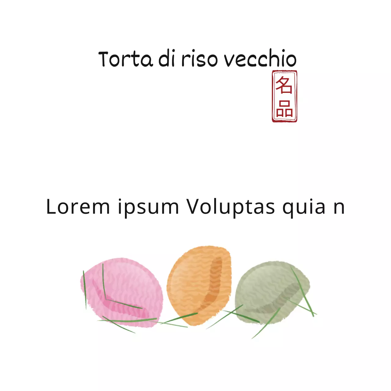 Torta di riso vecchio