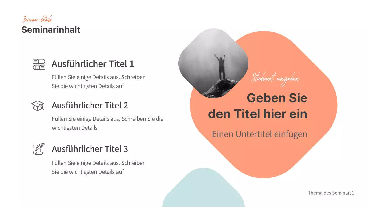 Präsentationen für Seminare
