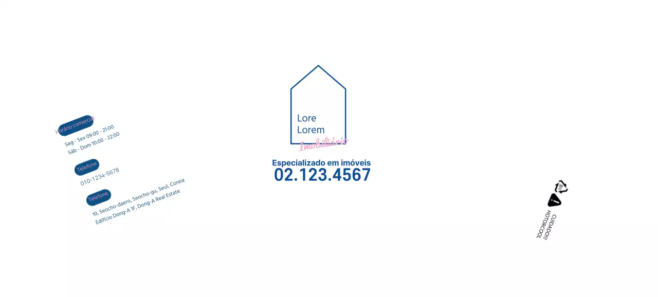 Ilustração de linhas brancas e limpas do sector imobiliário
