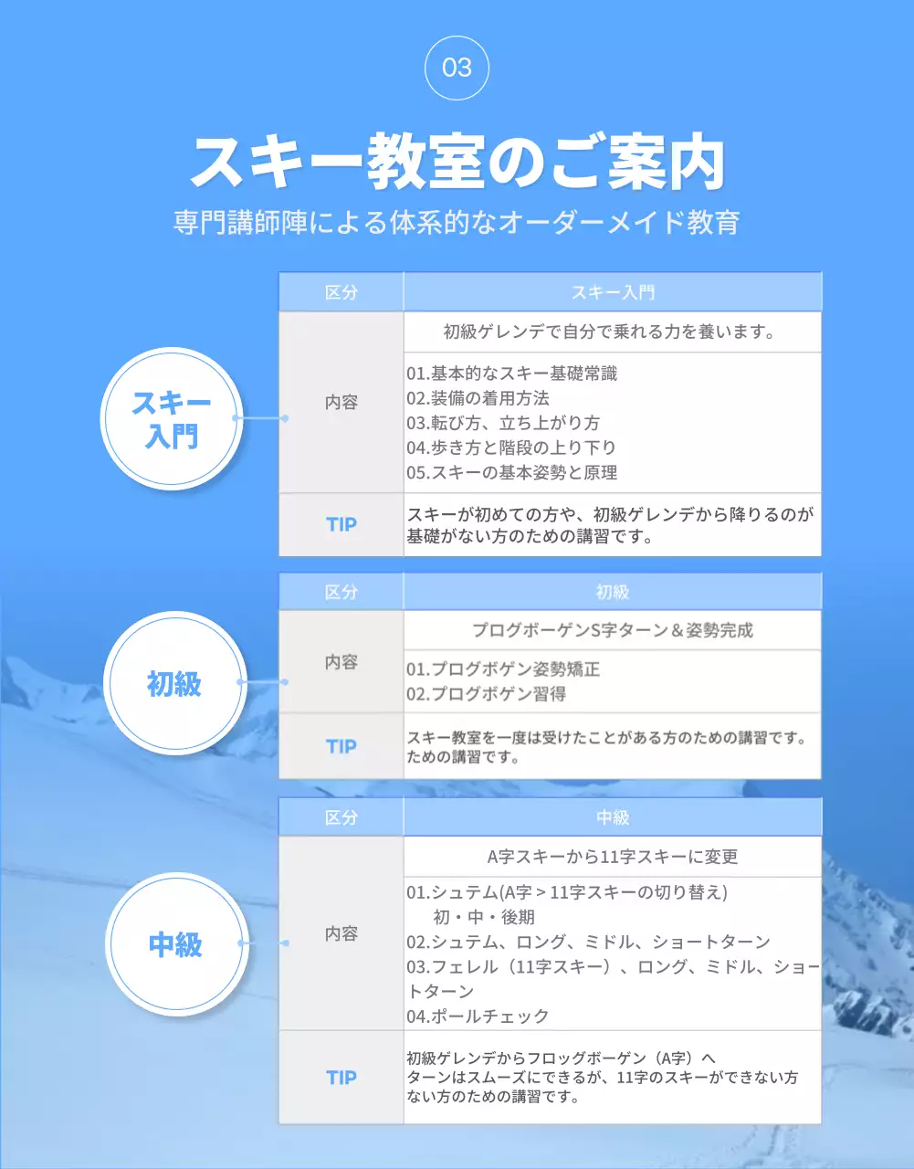 青 モダン スポーツ チラシ 詳細ページ