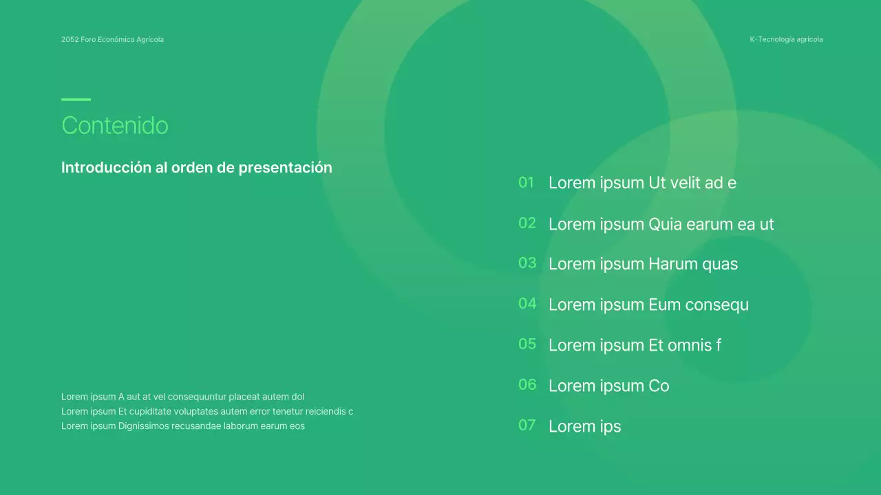 Verde y sencillo: presentaciones del seminario del Foro Económico Agricultura y Empresa