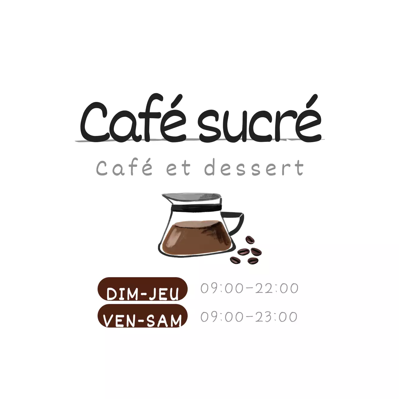 Café sucré