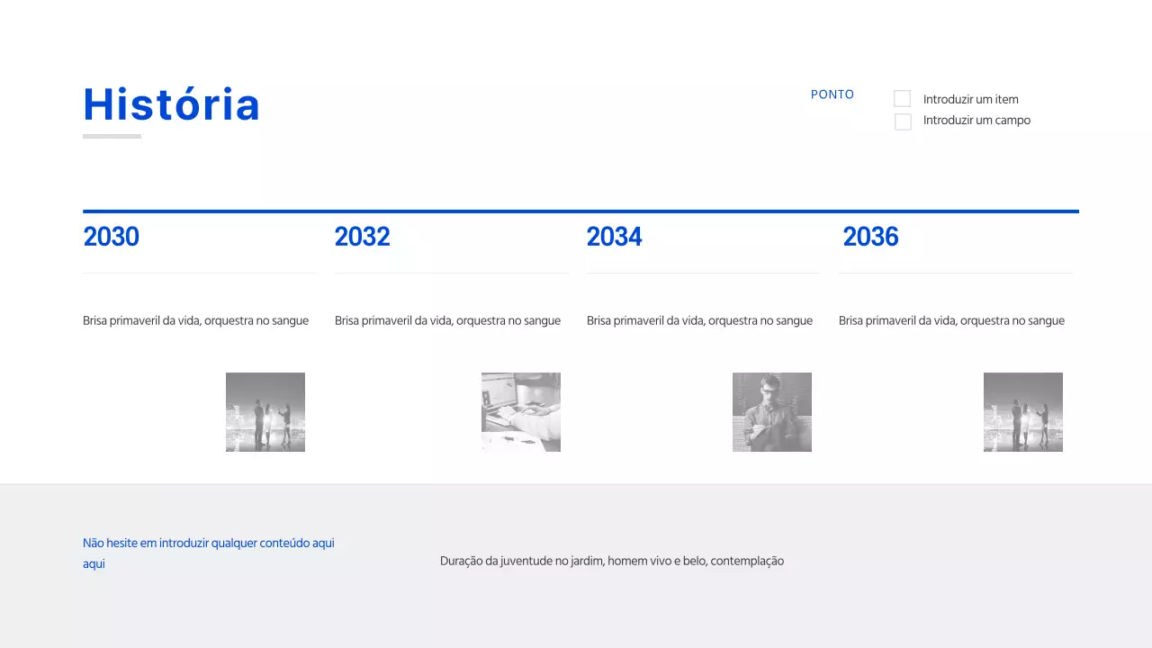 A história do conceito azul simples