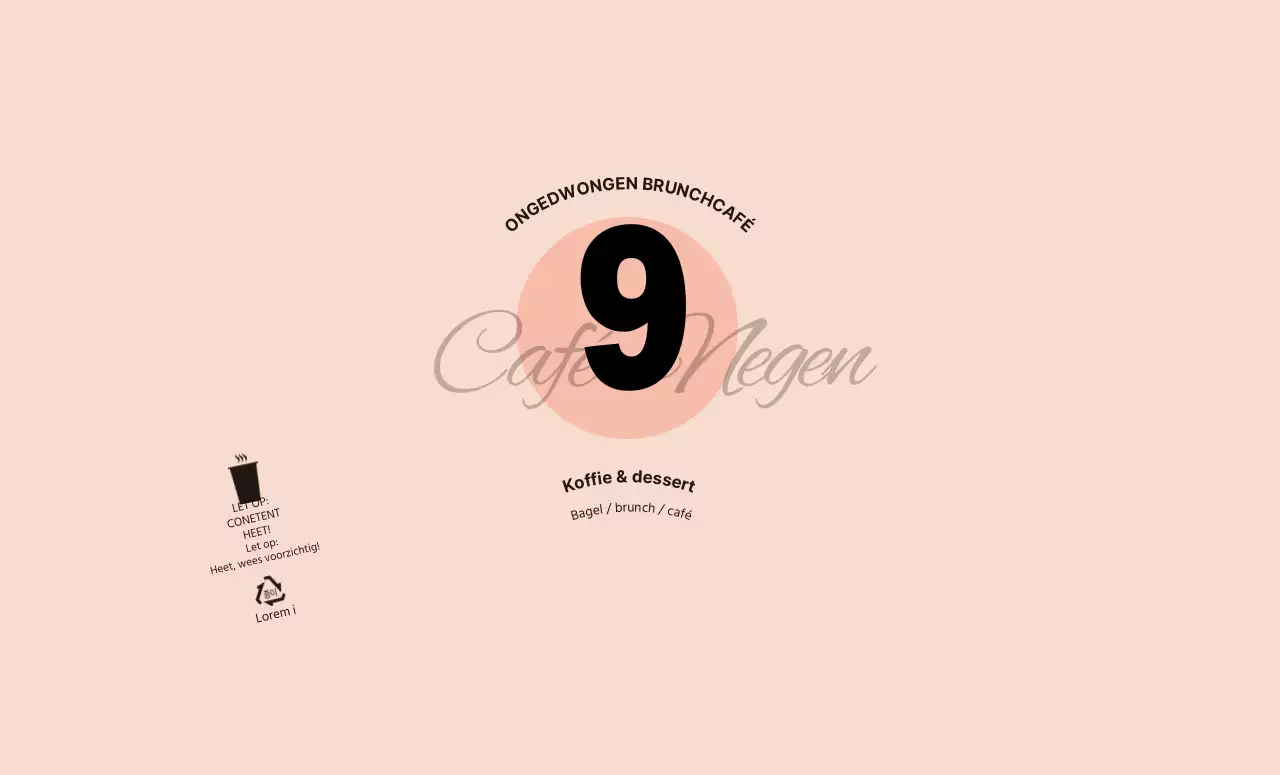 Roze Keurig Symbool Café