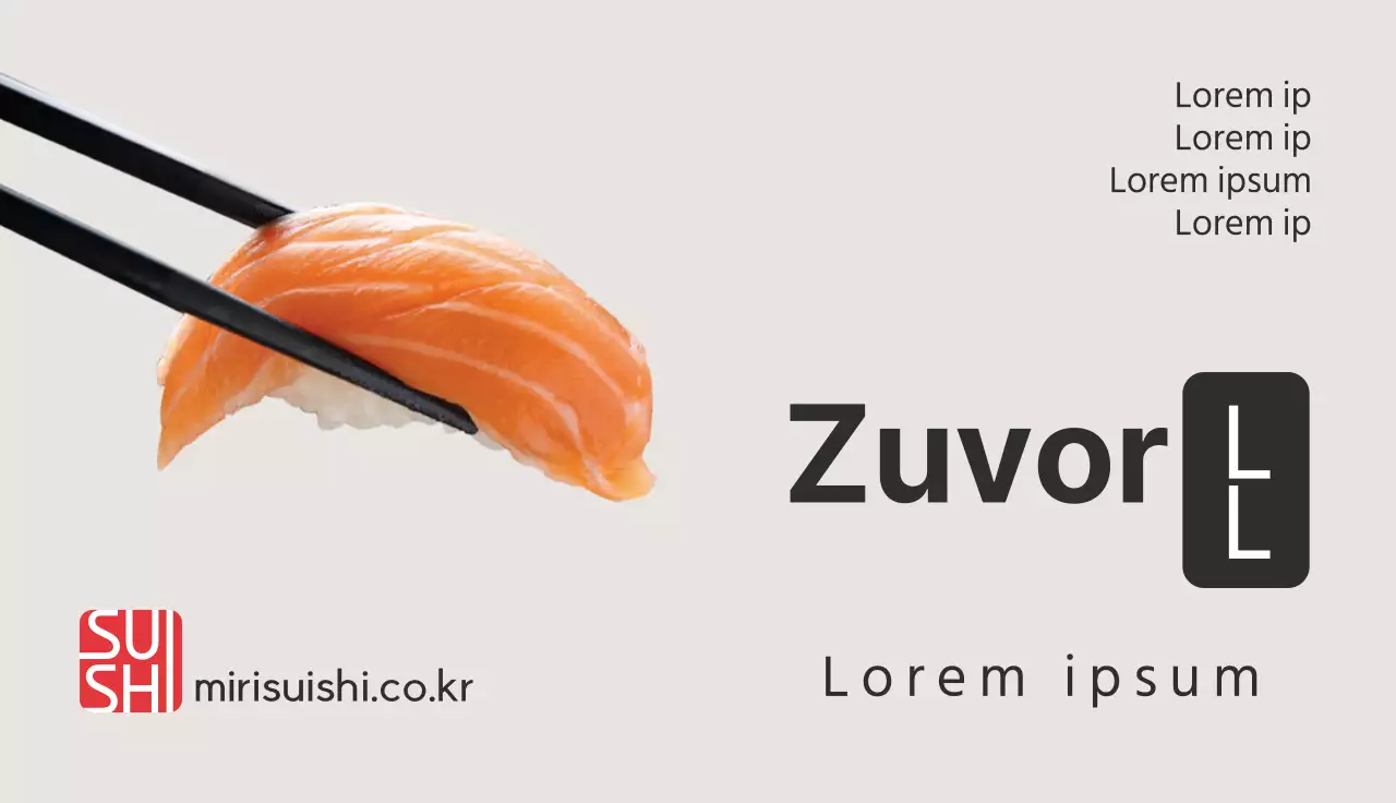 Sushi-Menü in den mit orangefarbenen Fotos hervorgehobenen Restaurants