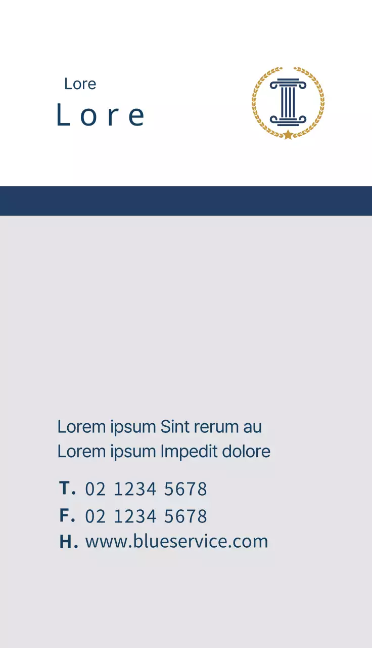 Logo bleu cabinet d'avocats propre