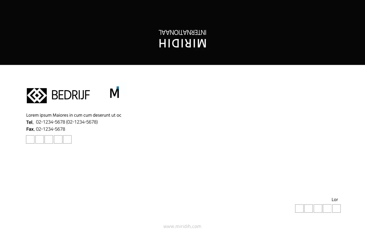 Zwart Eenvoudig Modern Zakelijk JasjeKleine Envelop