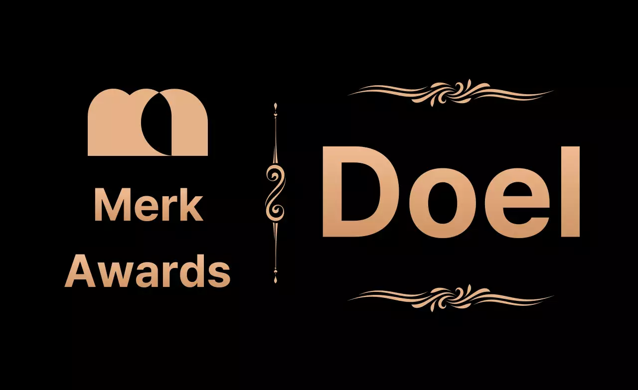 Promoot je awards met een goud en zwart logo en tekst