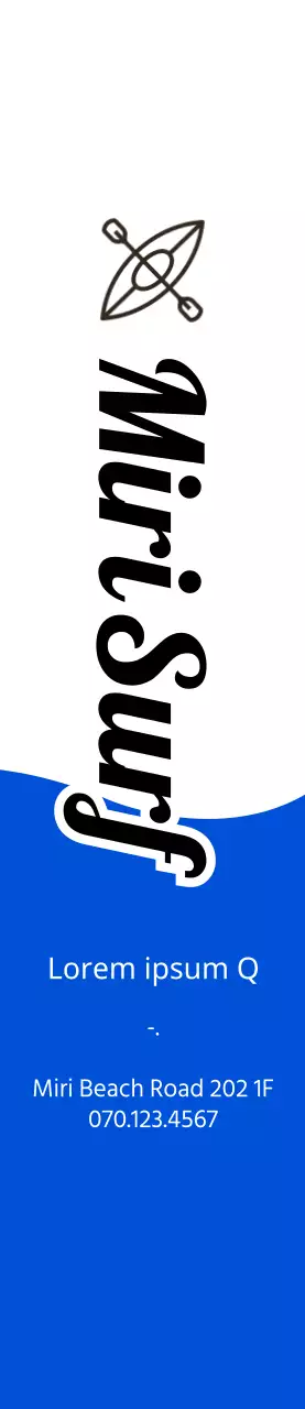 Einfaches Konzept in Marineblau und Schwarz für Informationen und Werbung zum Surfen