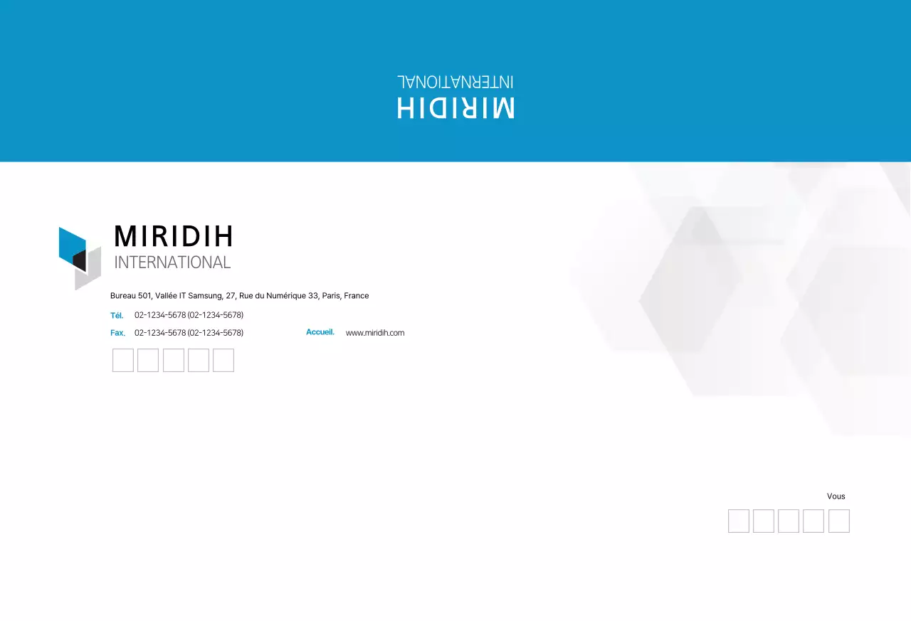 Enveloppe de la veste d'entreprise simple bleue