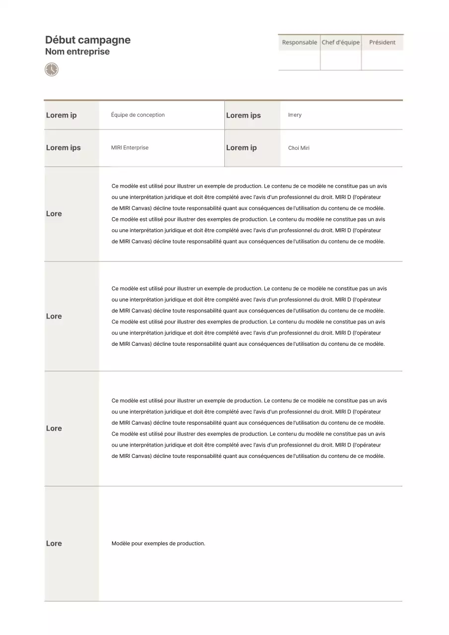 Un dossier de campagne simple en brun