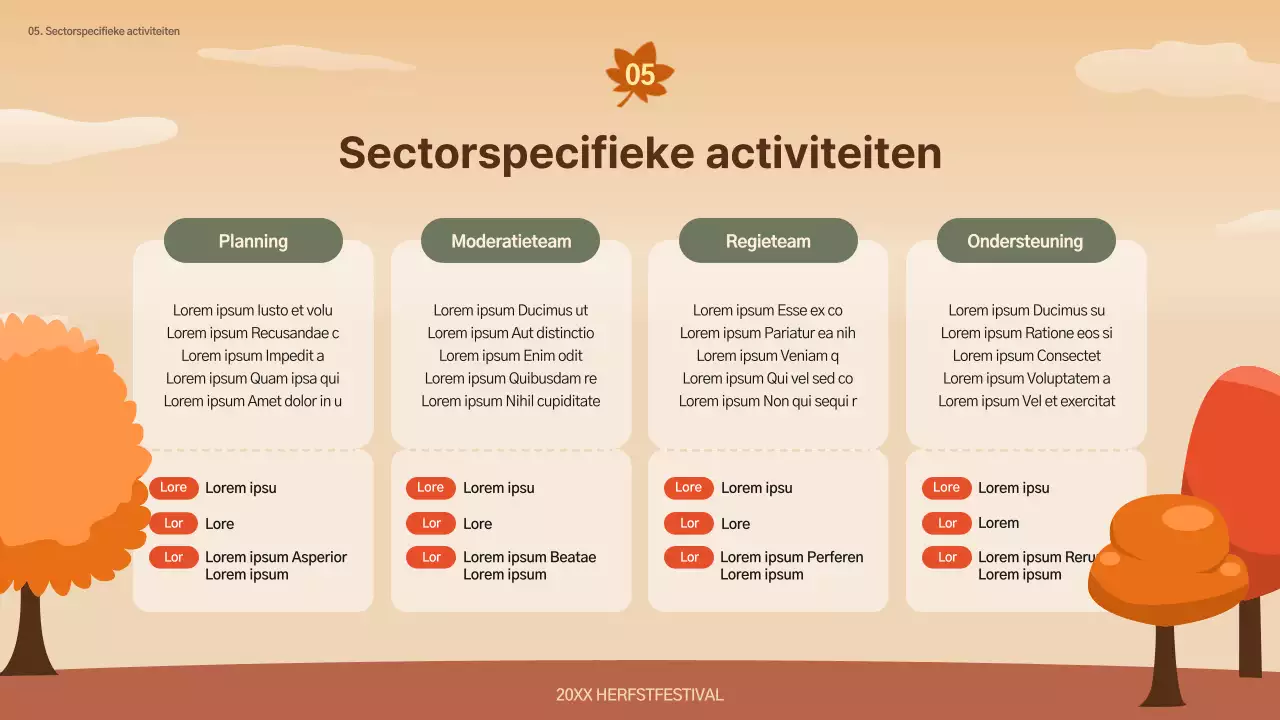 Bruin en Natuurlijk Herfstfestival Prospectus