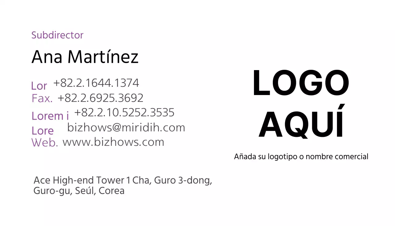 Tarjetas de visita de empresa