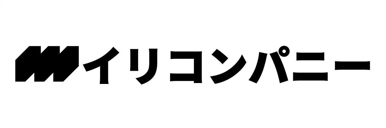 ポイントシンボルの入ったシンプルモダンなロゴスタイルで会社販促用。