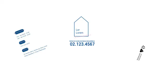 Illustration de l'immobilier en blanc et lignes épurées