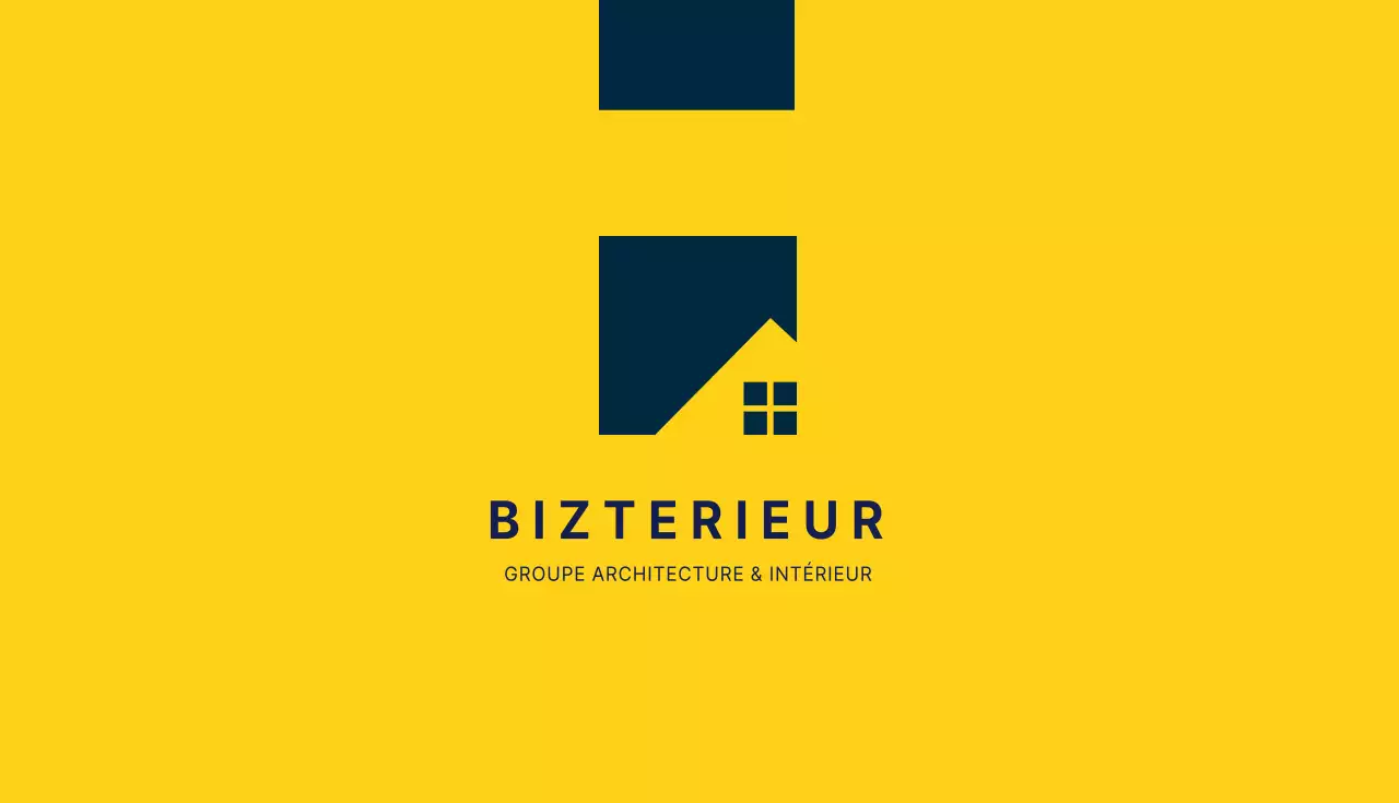 Logo jaune bleu propre à l'entreprise