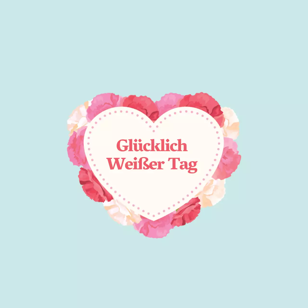 Blaues illustriertes sentimentales Herz-Etikett zum Valentinstag