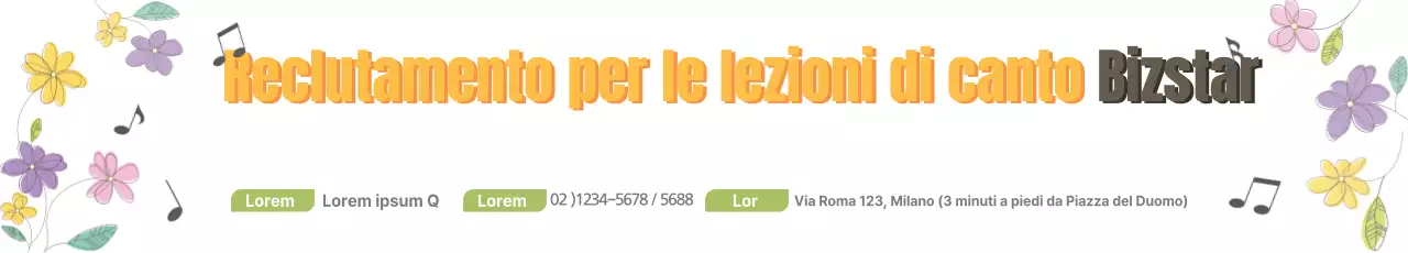 Corso di canto con perline