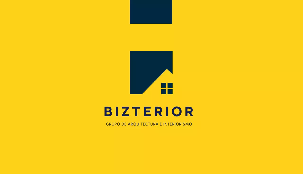 Amarillo azul logotipo negocio limpio