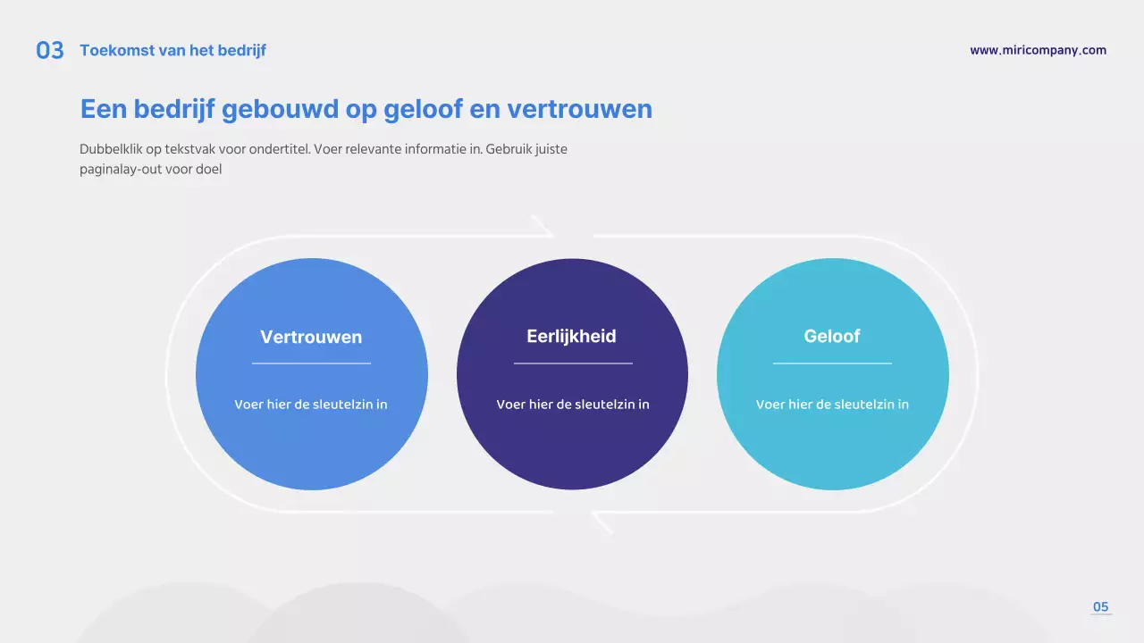 Blauw & grijs presentatiesjabloon