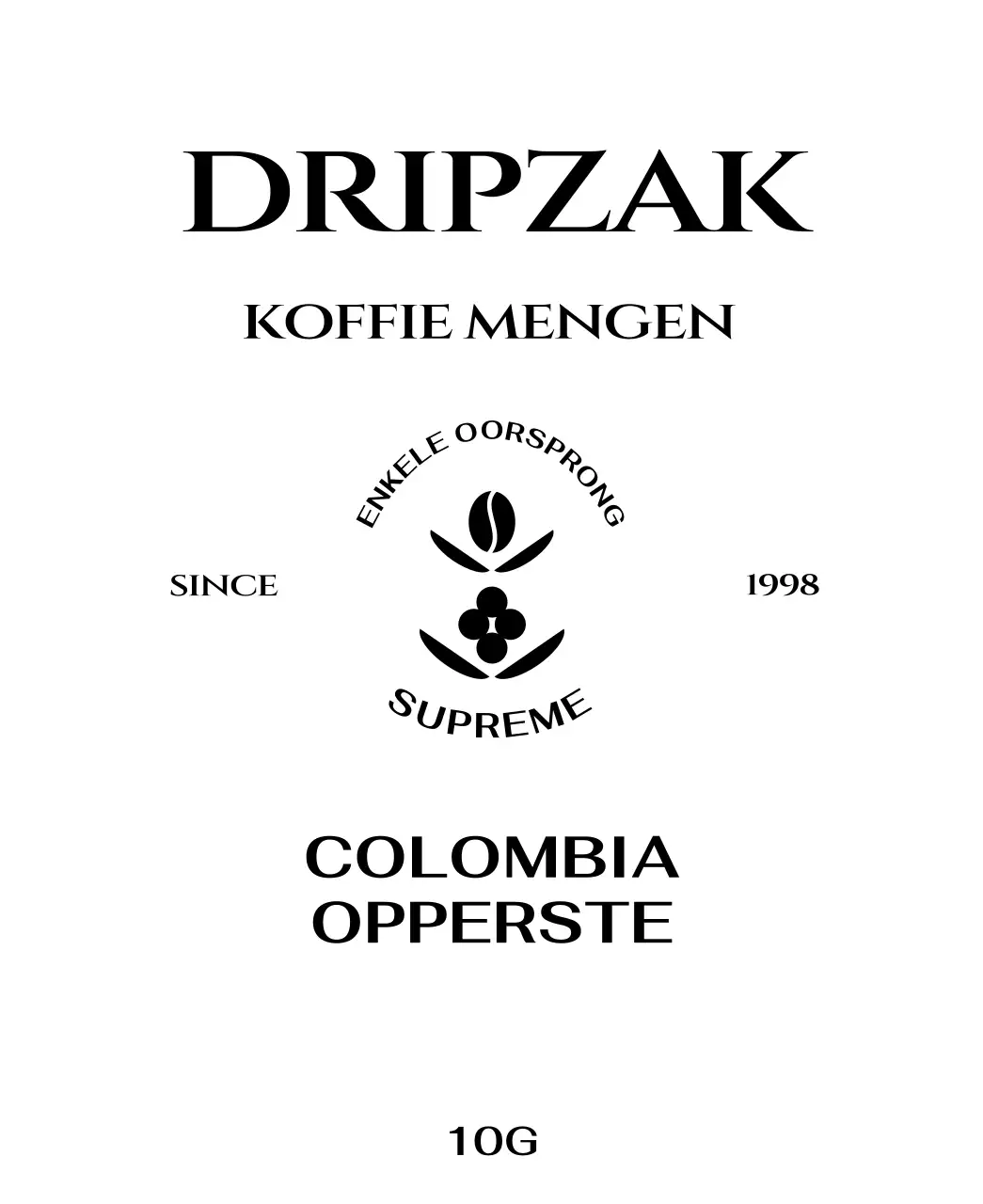 Zakje met koffielogo