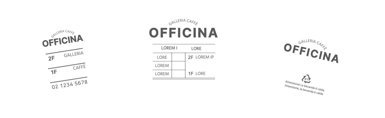 Portabicchieri da caffè con testo semplice