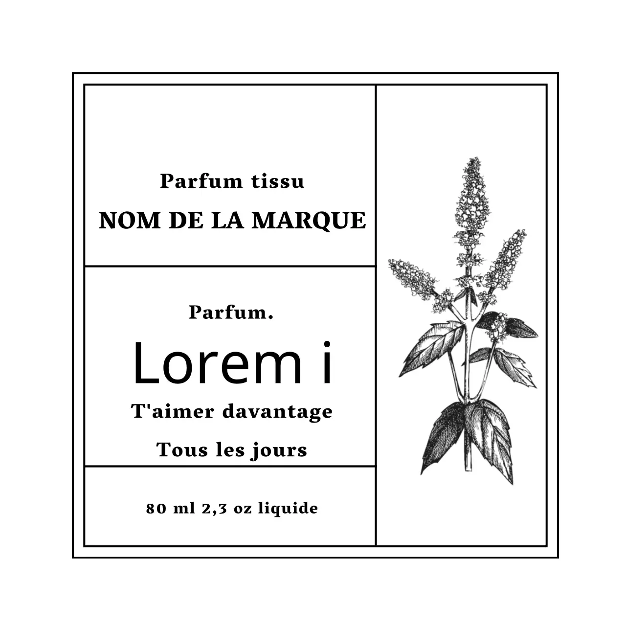 Étiquettes du diffuseur