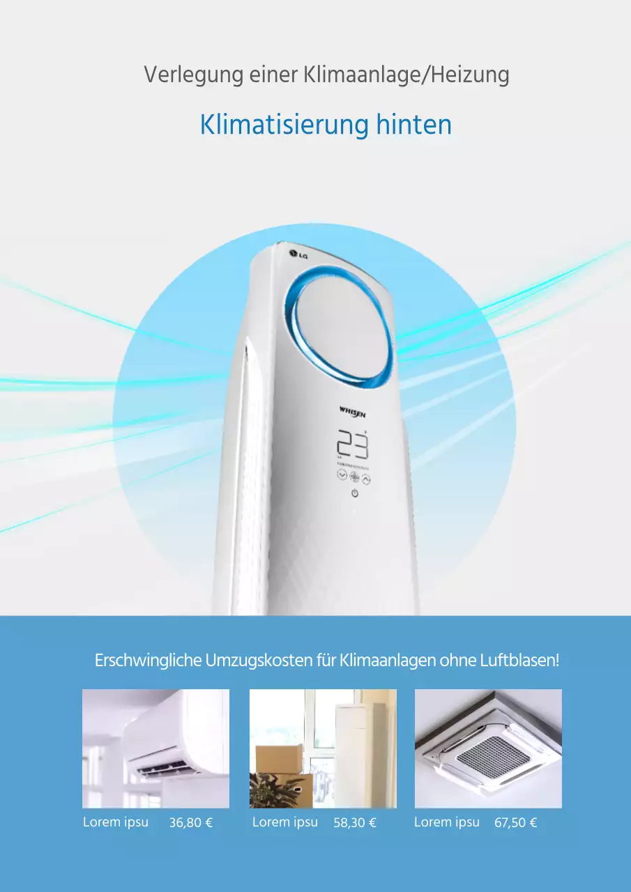 Förderung der Kosten für die Verlegung von Klimaanlagen und Öfen durch Installateure