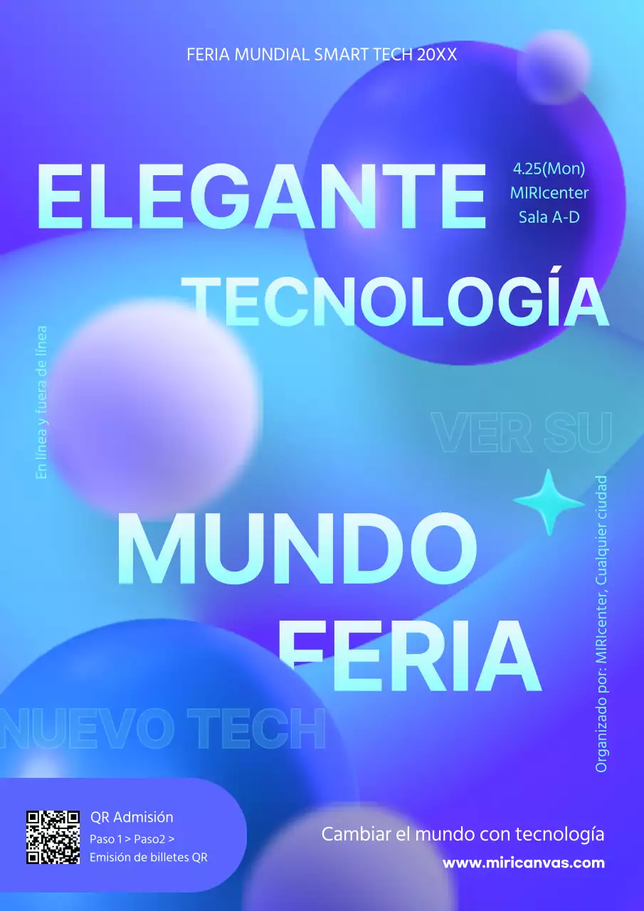La guía azul y geométrica de la World Smart Tech Fair