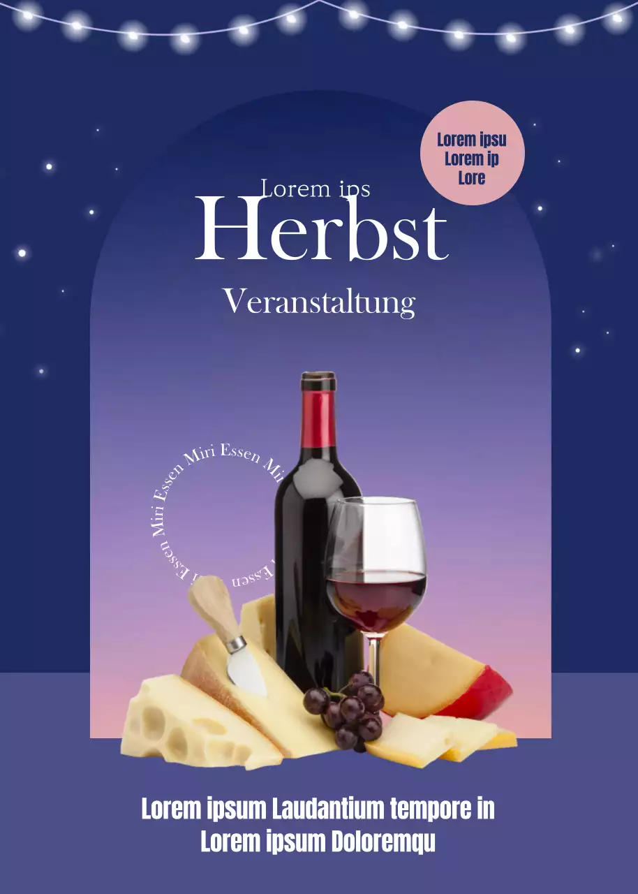 Romantisches Weinrestaurant im privaten Raum