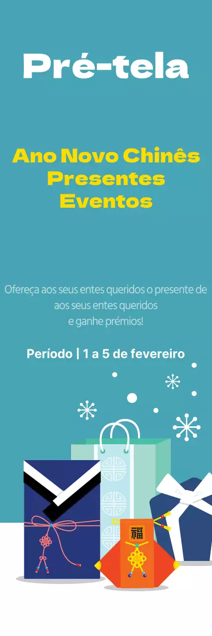 Eventos de presentes para o Ano Novo Chinês