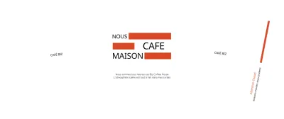 Faites la promotion de votre café avec un texte simple en orange