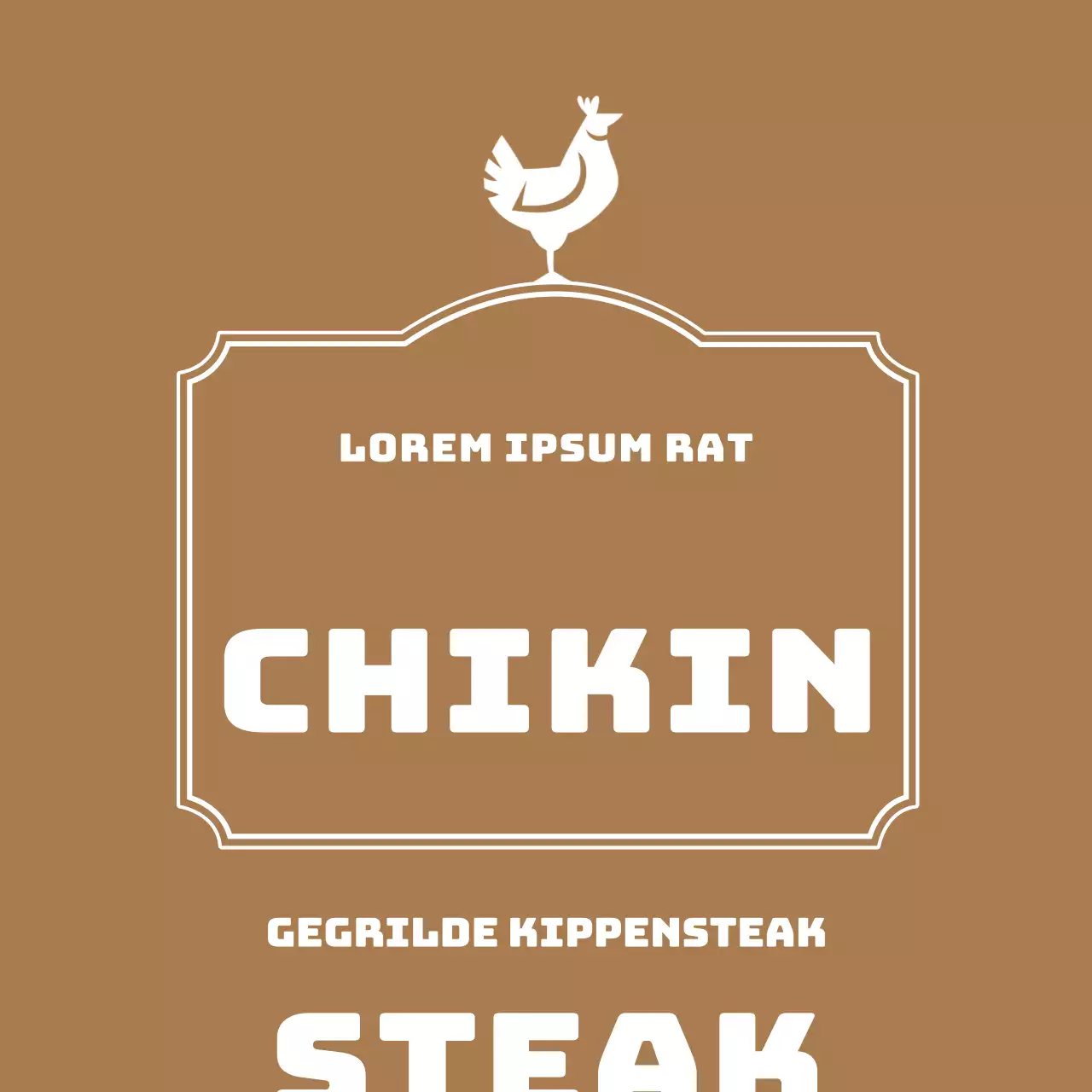 Label kippensteak