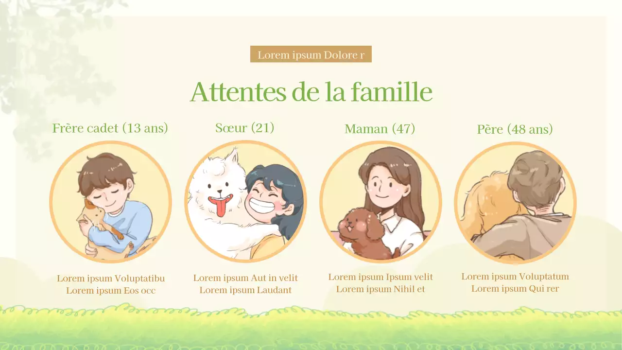 Présentation du projet de co-sitting d'animaux illustré au pastel
