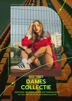 Bespaar op trendy tenniskleding in rood en groen