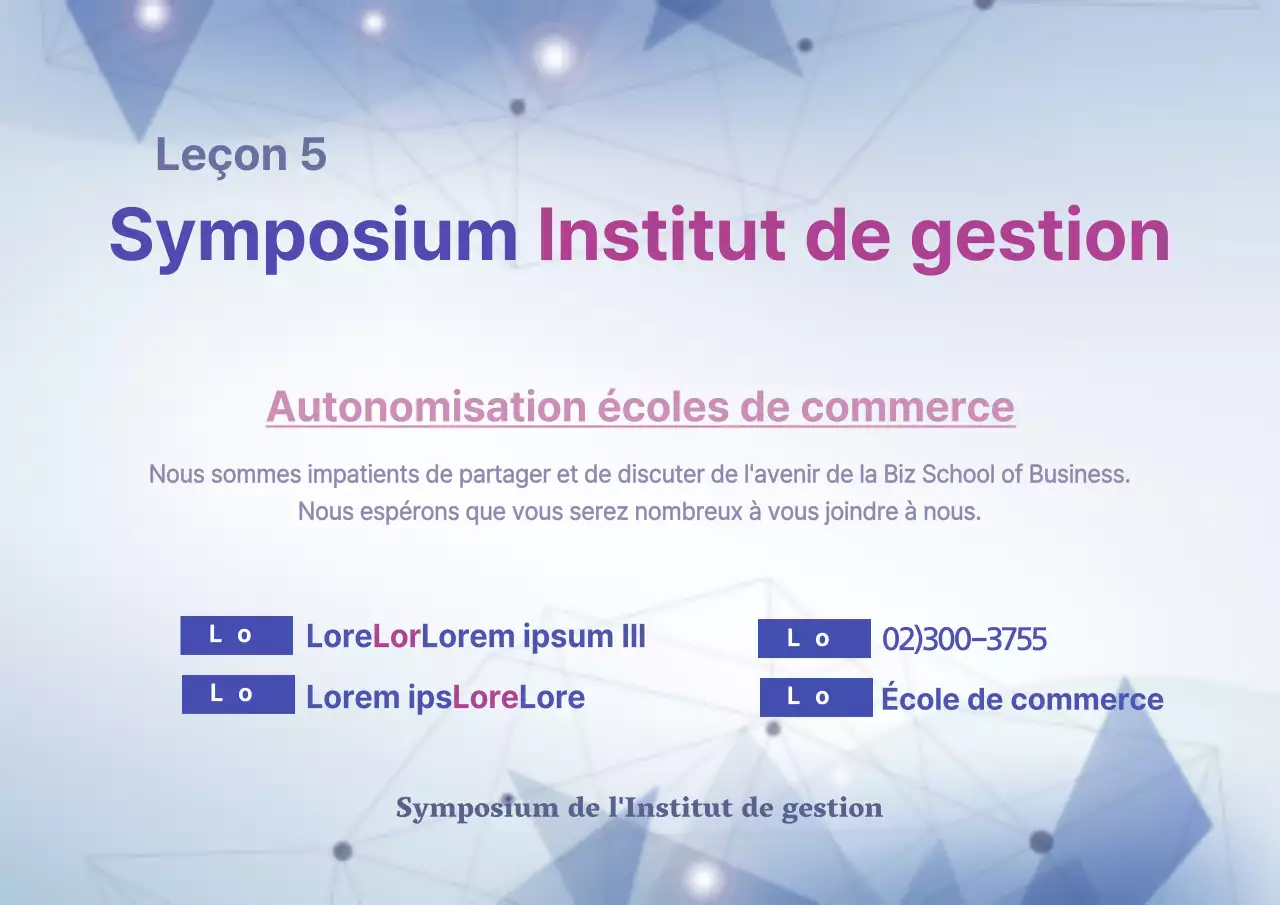 Séminaires d'entreprise