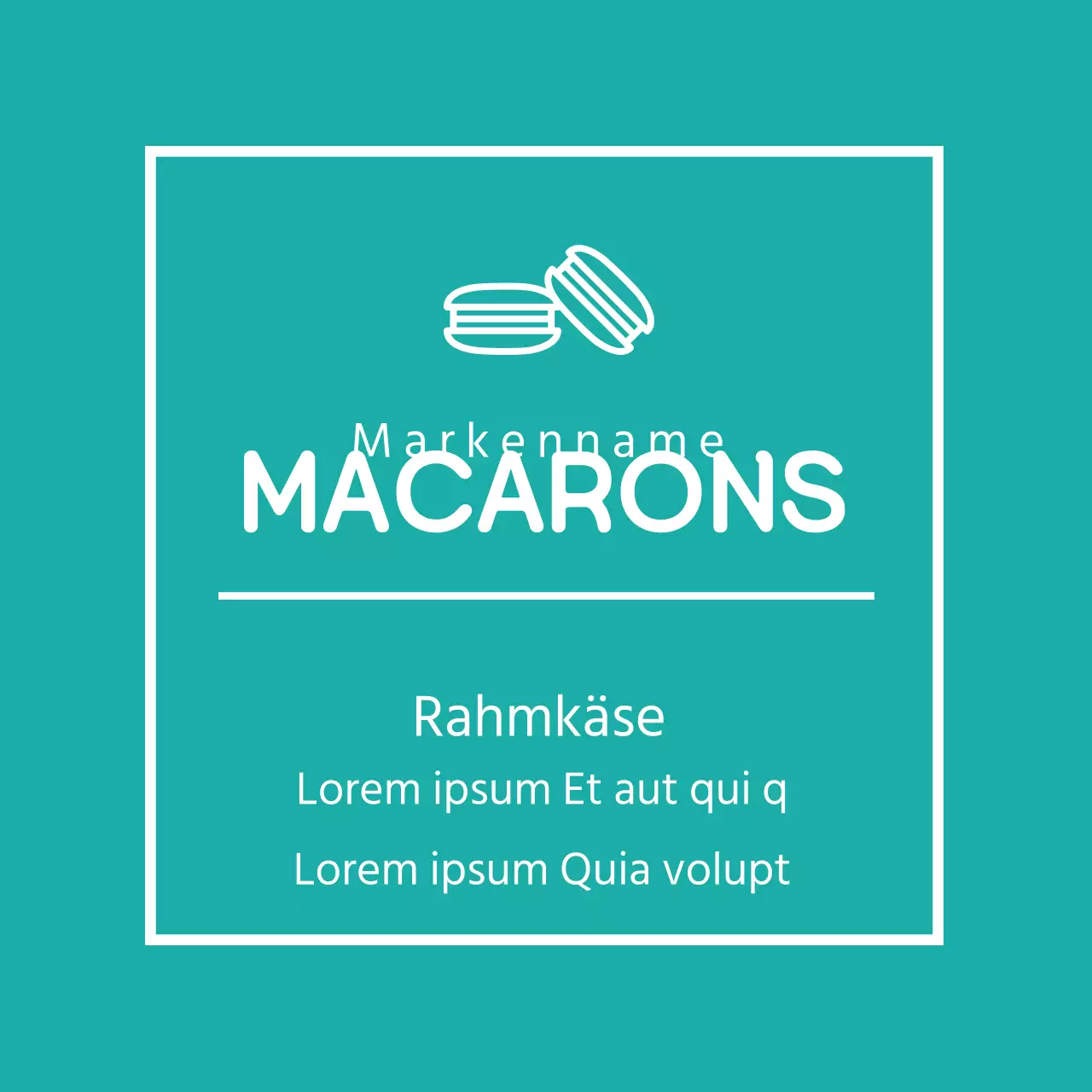 Macaron-Etiketten