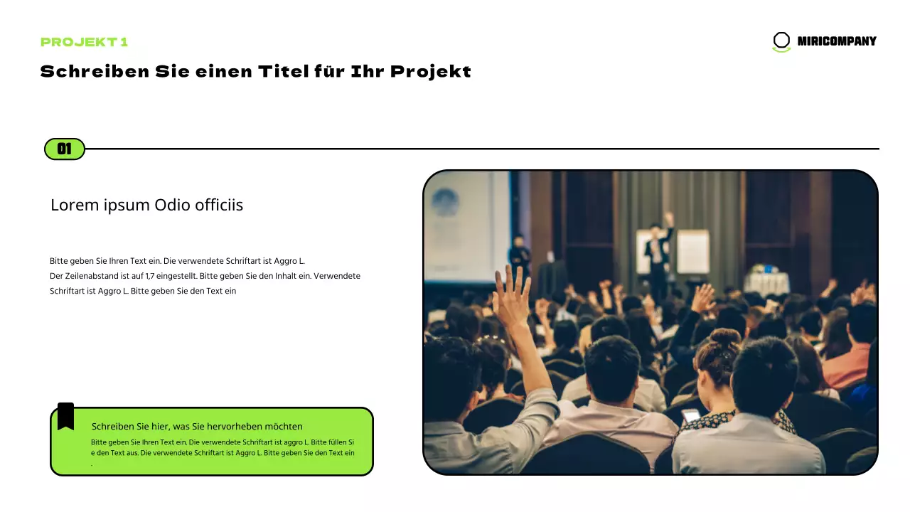 Niedliche Figuren in Chartreuse und ein klares Layout