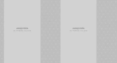 Joyería de motivos sencillos gris