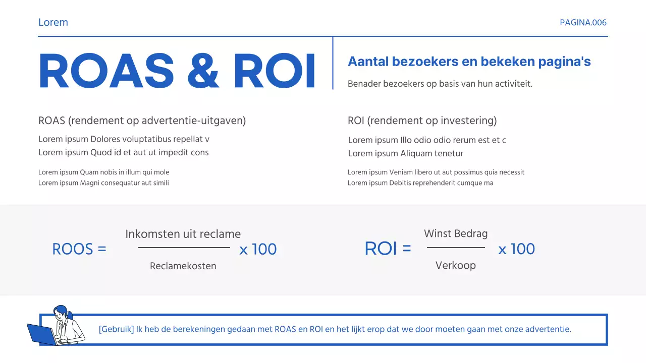 Basisbegrippen voor blauw-witte marketingpraktijken promoten