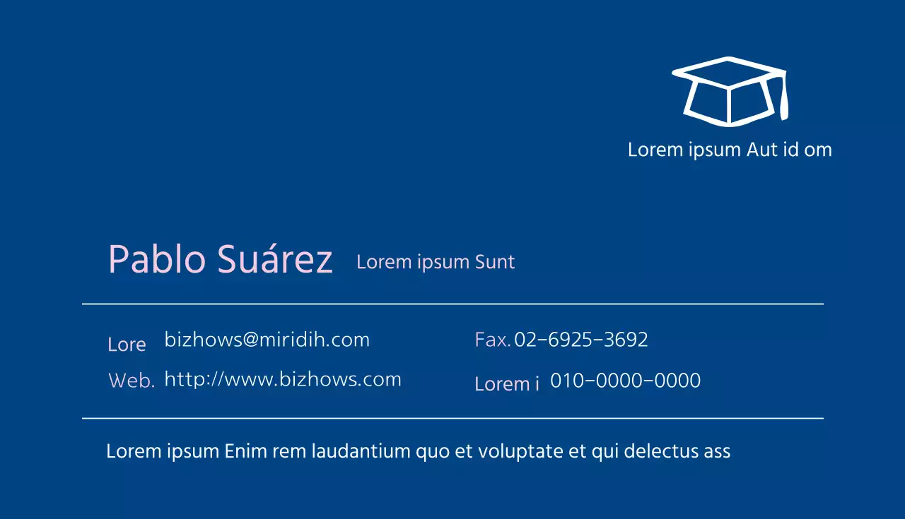 Tarjeta de visita general